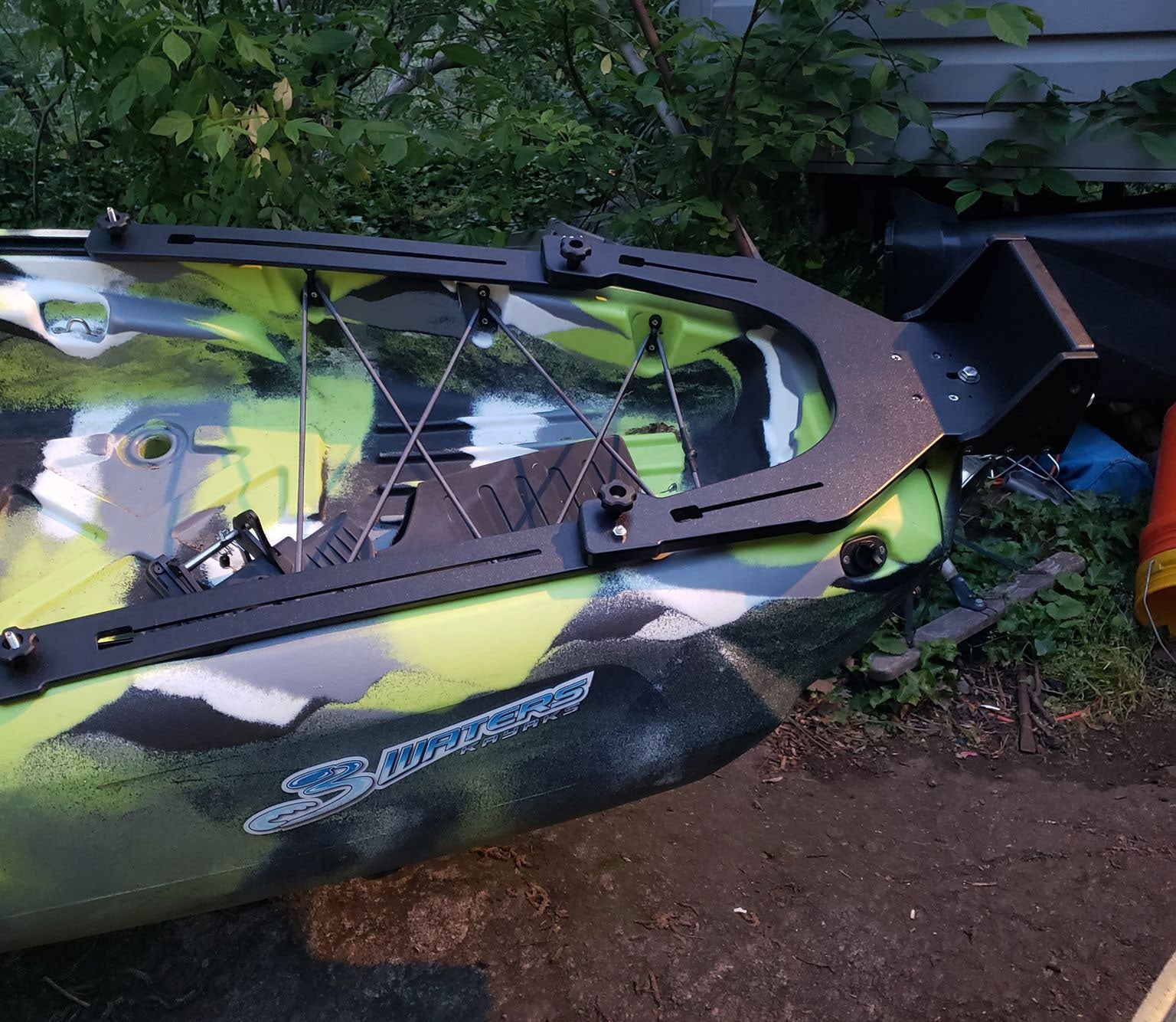 Got my big fish 120 yesterday and mounted a trolling motor today